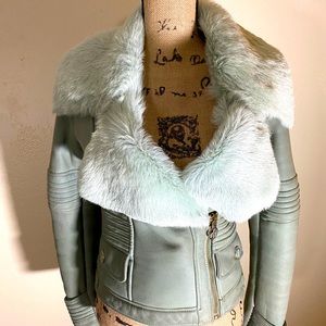 Versace leather jacket